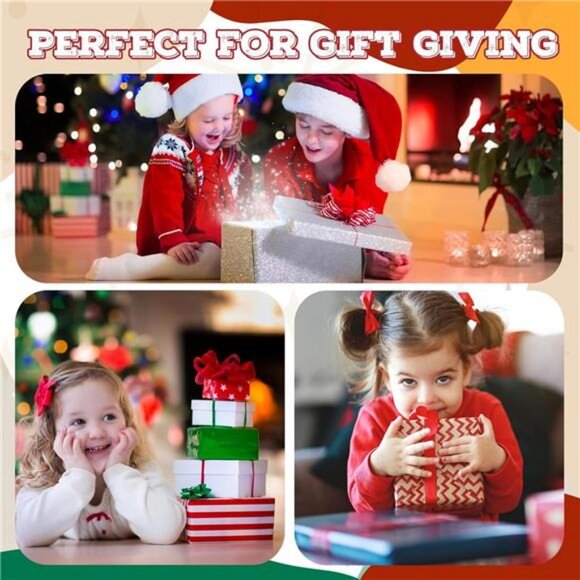 6 Pcs Christmas Table Centerpieces Decoration Farmhouse Wood Presents Decor - Picture 6 of 7